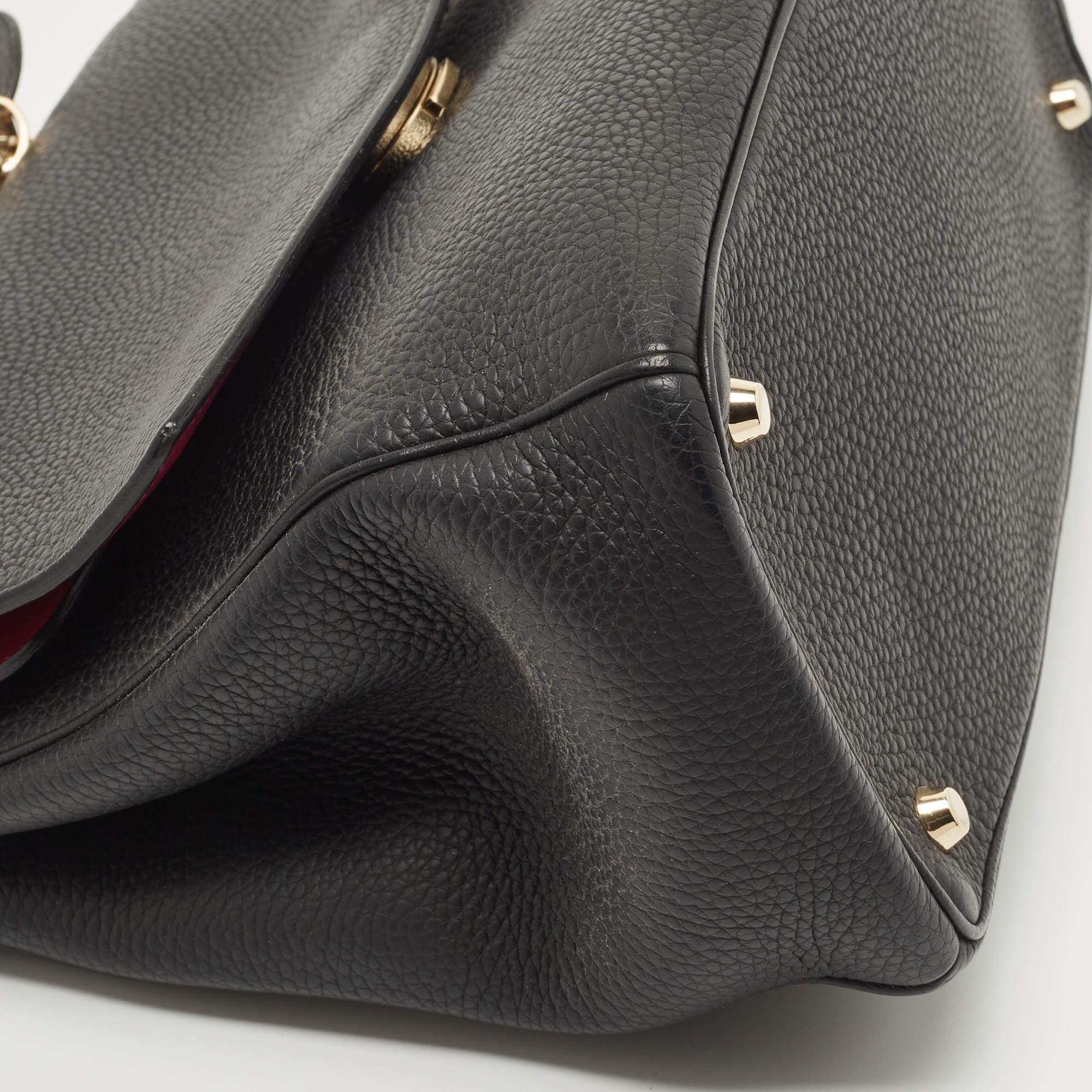Dior Black Leather Medium Be Dior Flap Top Handle Bag 10