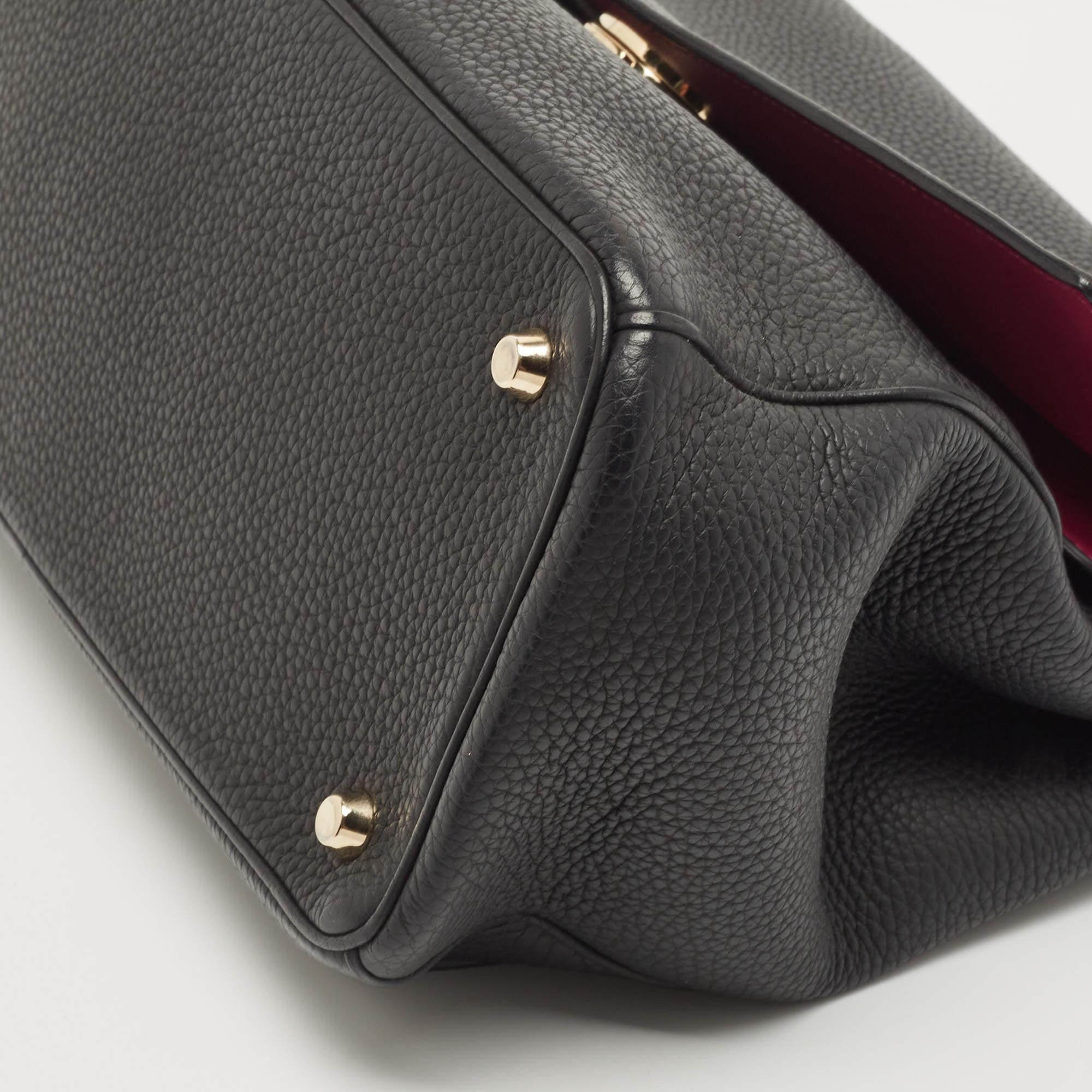 Dior Black Leather Medium Be Dior Flap Top Handle Bag 11