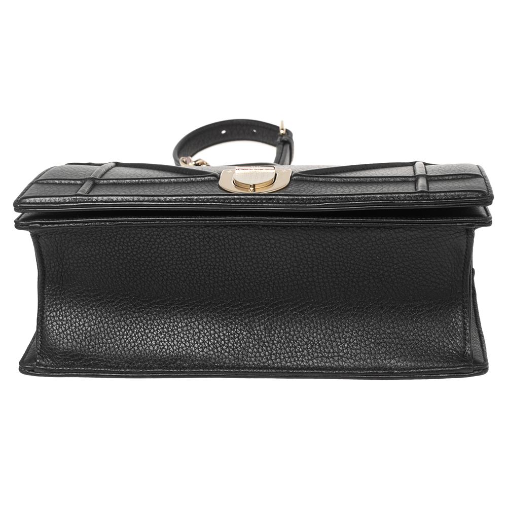 Dior Black Leather Medium Diorama Flap Shoulder Bag 7