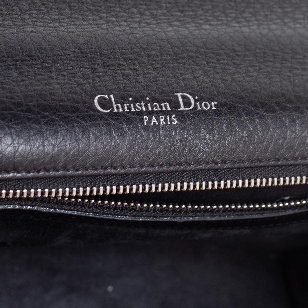 Dior Black Leather Medium Diorama Flap Shoulder Bag 6