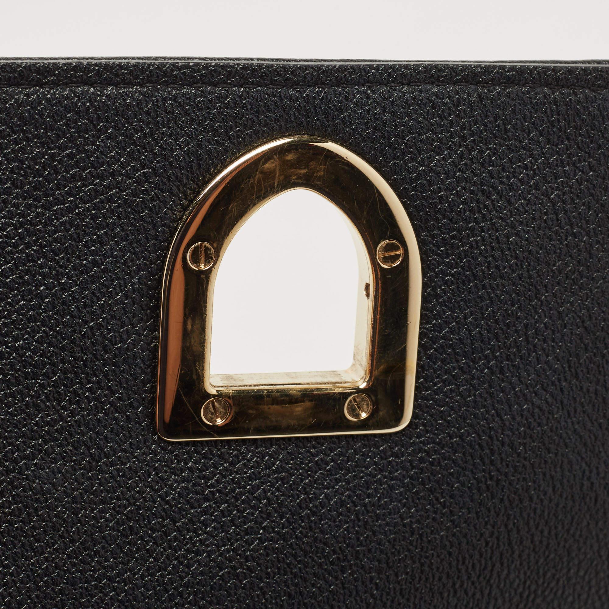 Dior Black Leather Medium Diorama Flap Shoulder Bag For Sale 13
