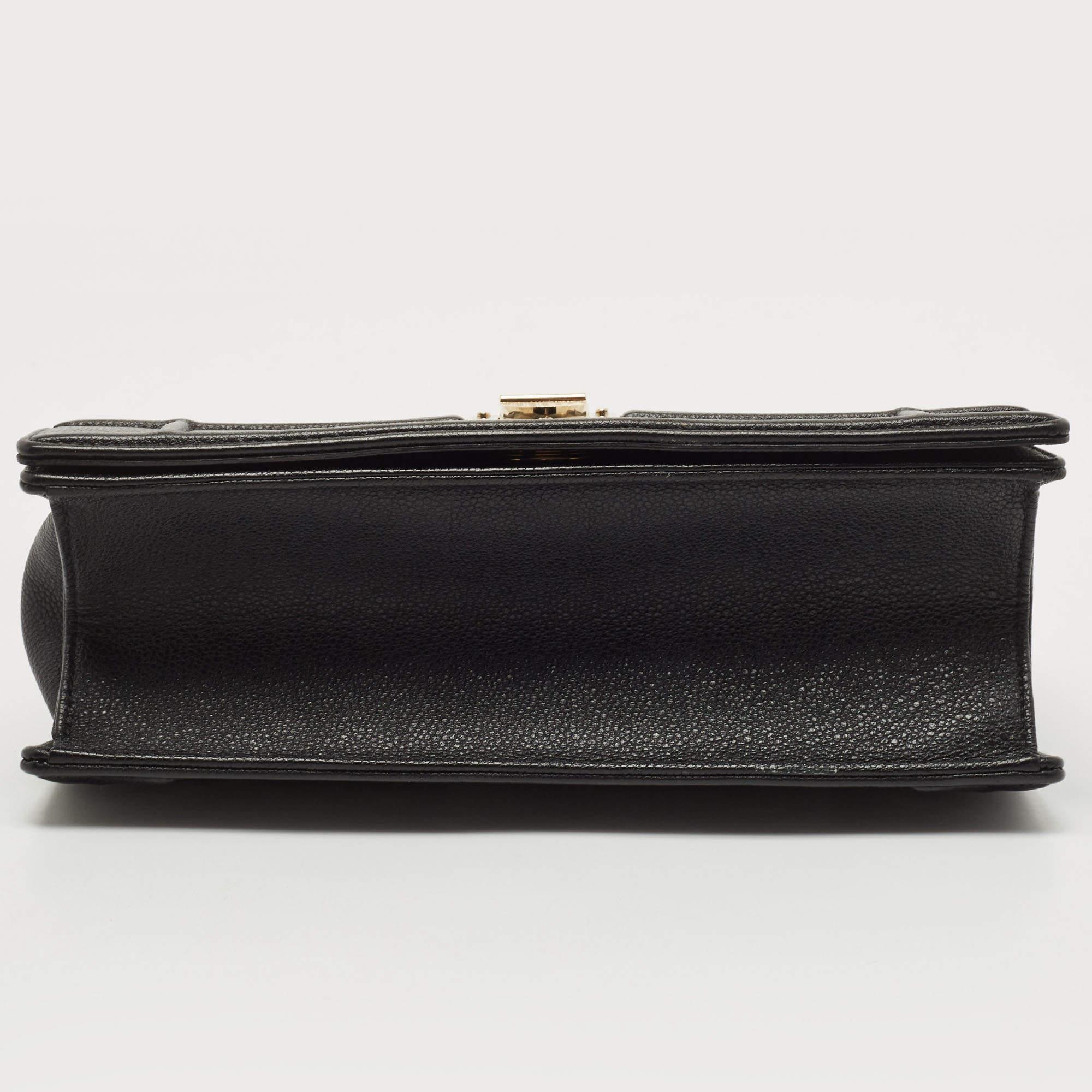 Dior Black Leather Medium Diorama Flap Shoulder Bag 2