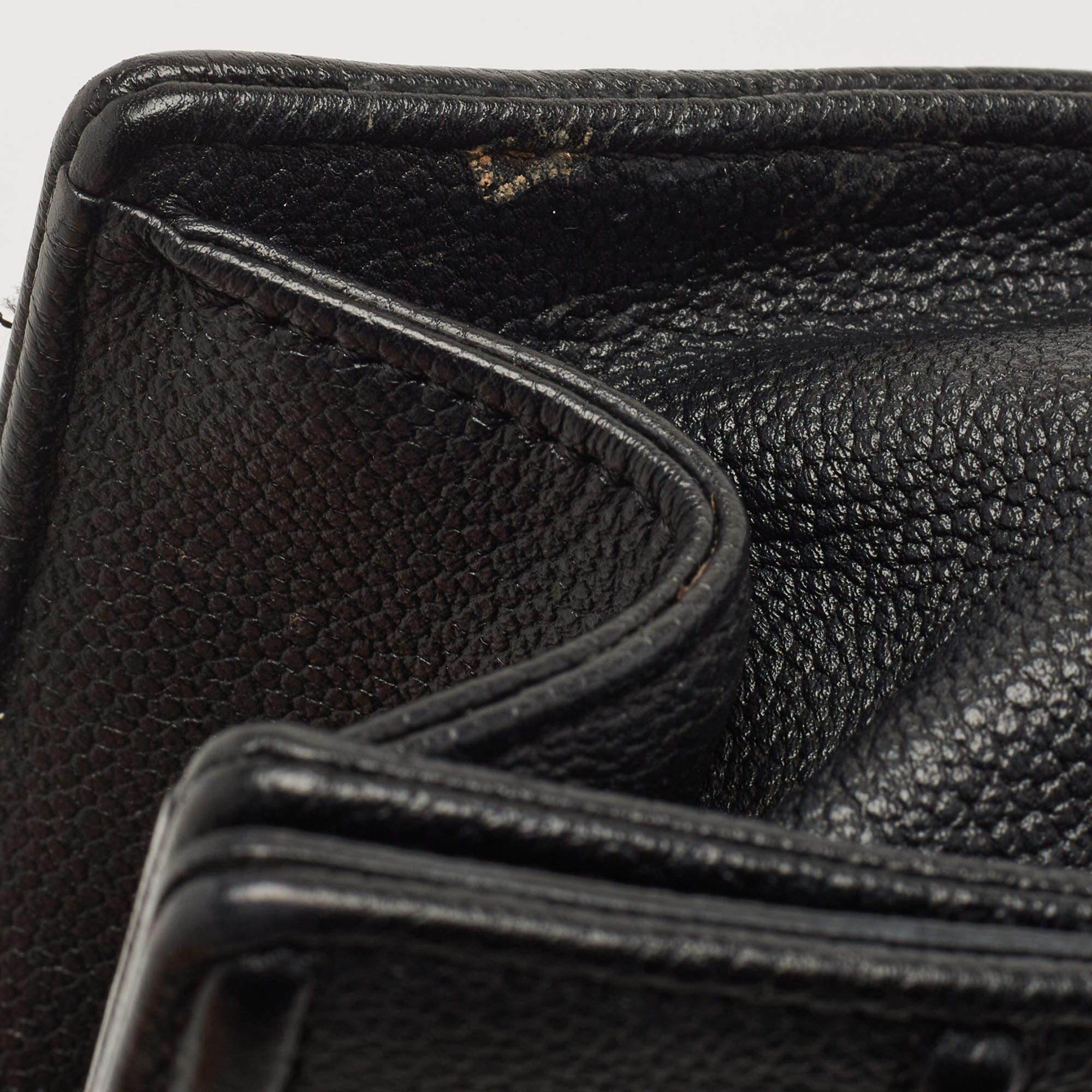 Dior Black Leather Medium Diorama Flap Shoulder Bag For Sale 2