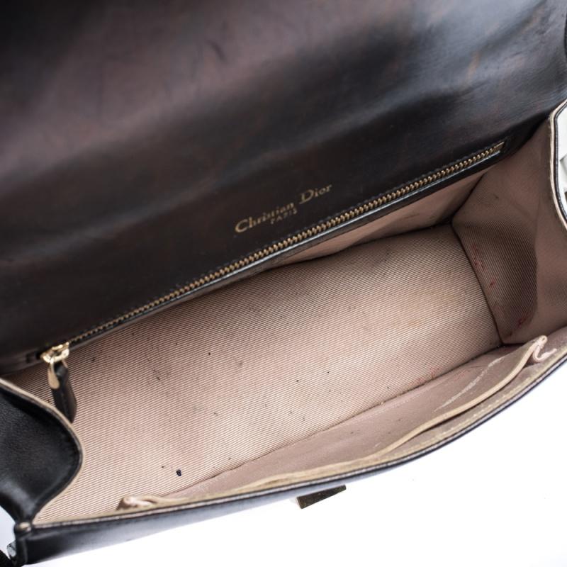 Dior Black Leather Medium Diorama Flap Shoulder Bag 3