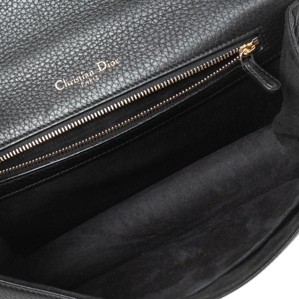 Dior Black Leather Medium Diorama Flap Shoulder Bag 3