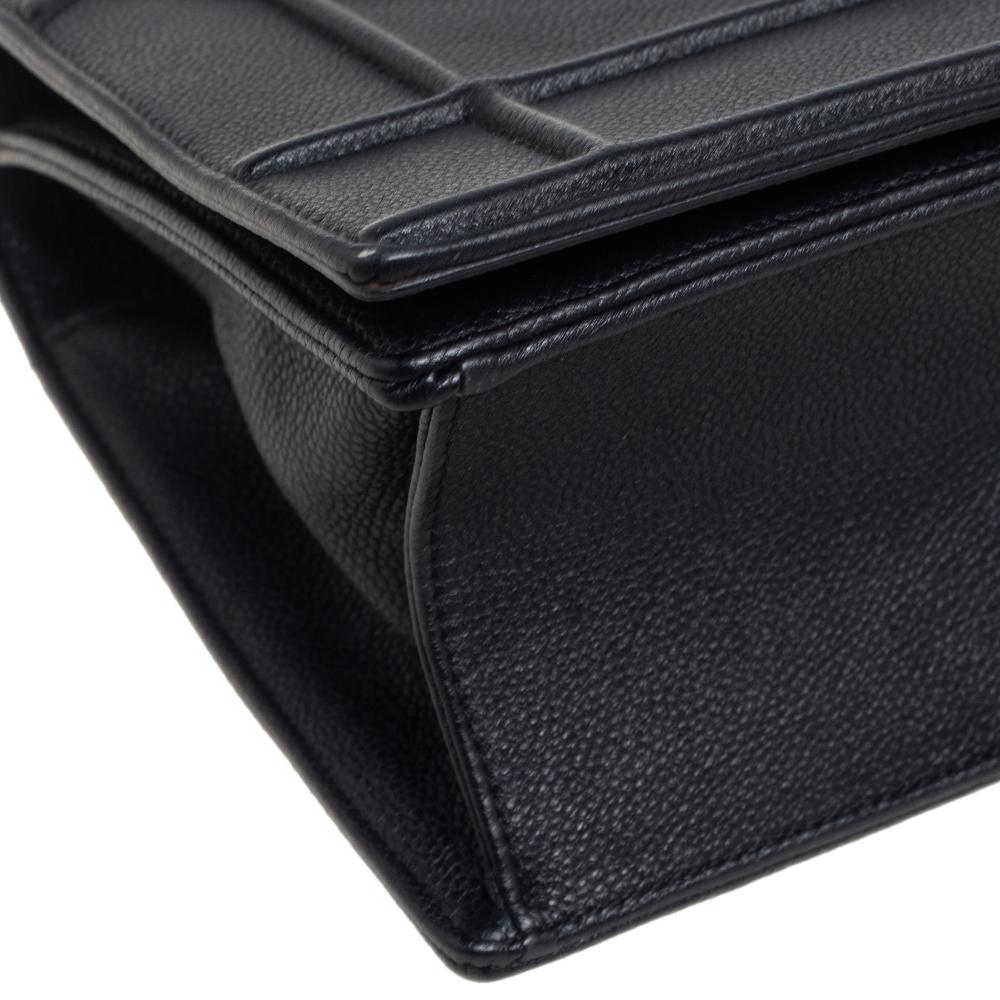 Dior Black Leather Medium Diorama Shoulder Bag 7