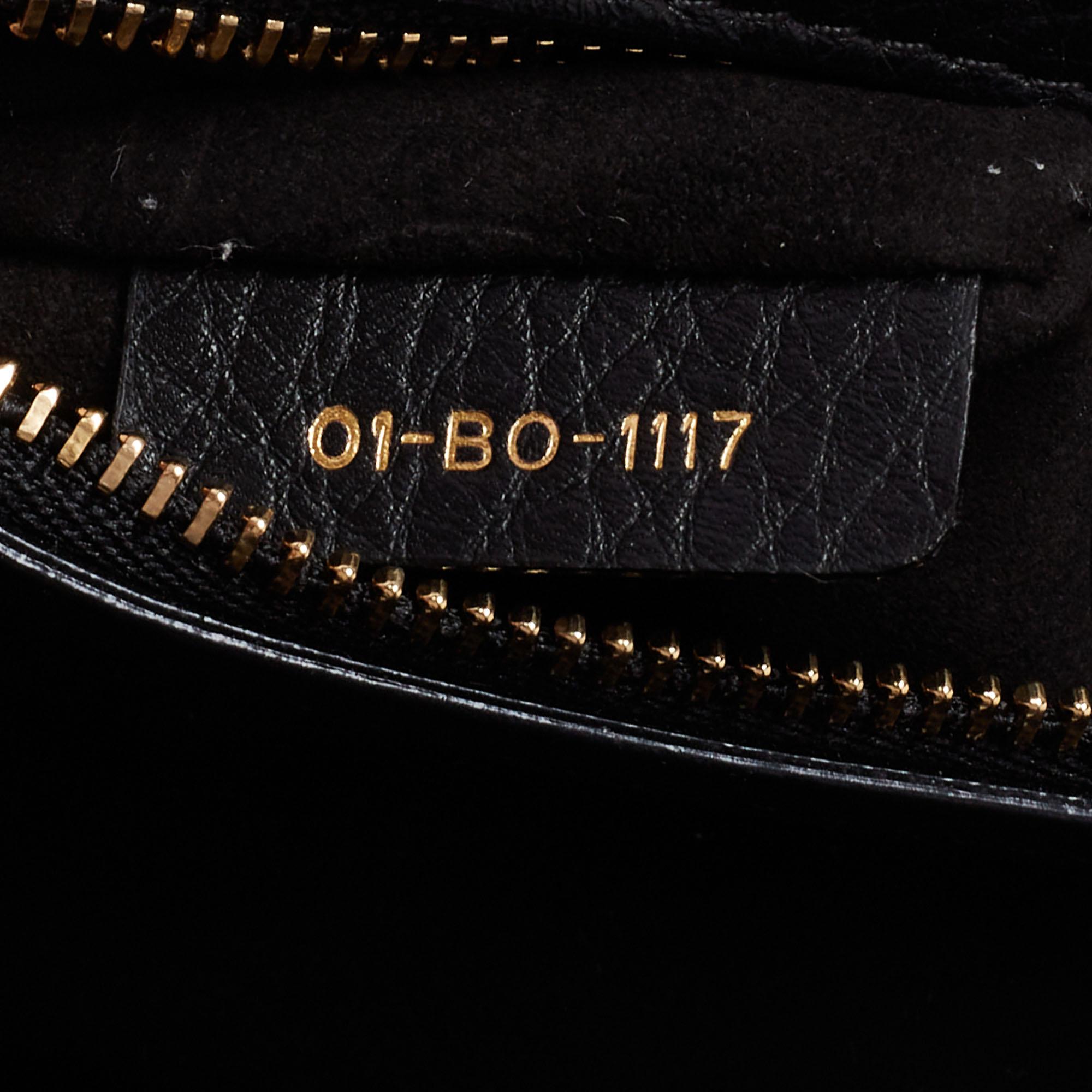 Dior Black Leather Medium Diorama Shoulder Bag 8