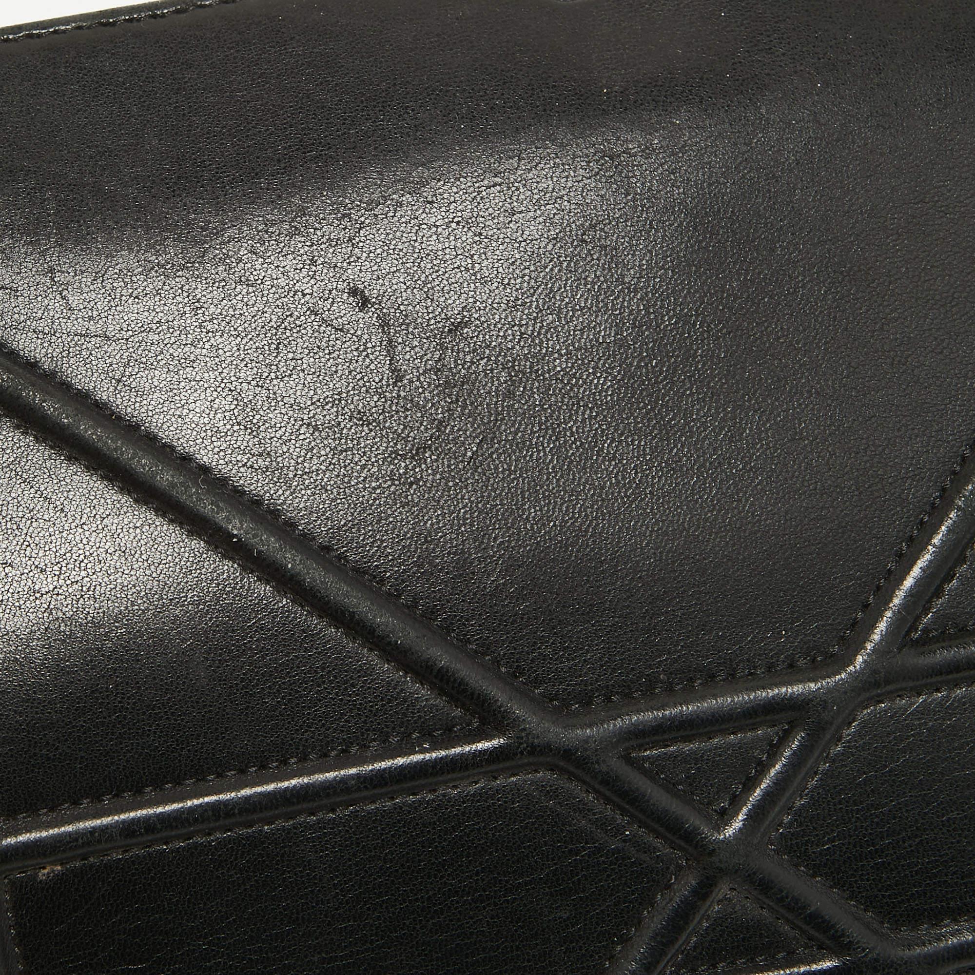 Dior Black Leather Medium Diorama Shoulder Bag 1