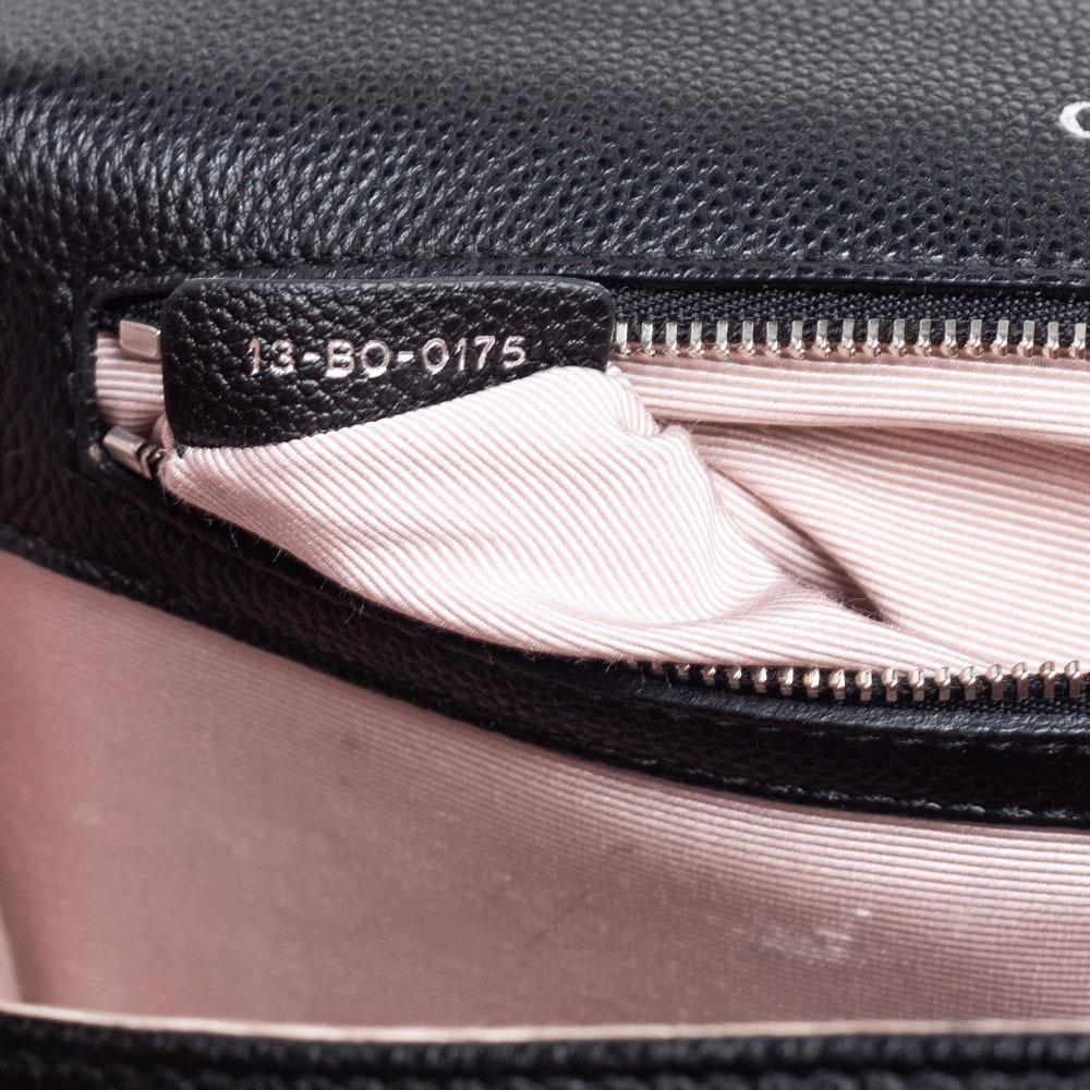 Dior Black Leather Medium Diorama Shoulder Bag 1