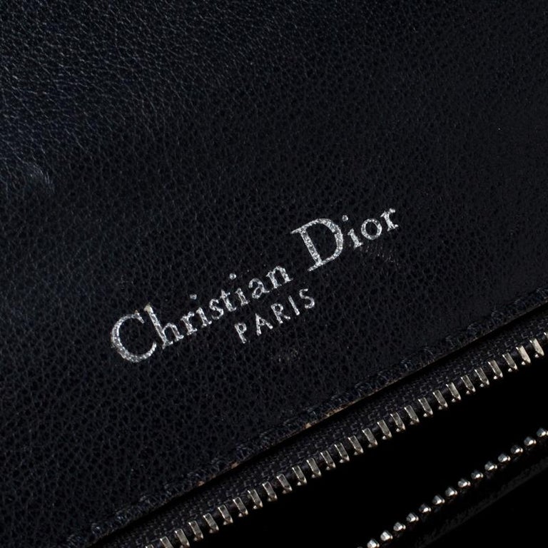 Dior Black Leather Medium Diorama Shoulder Bag For Sale at 1stDibs