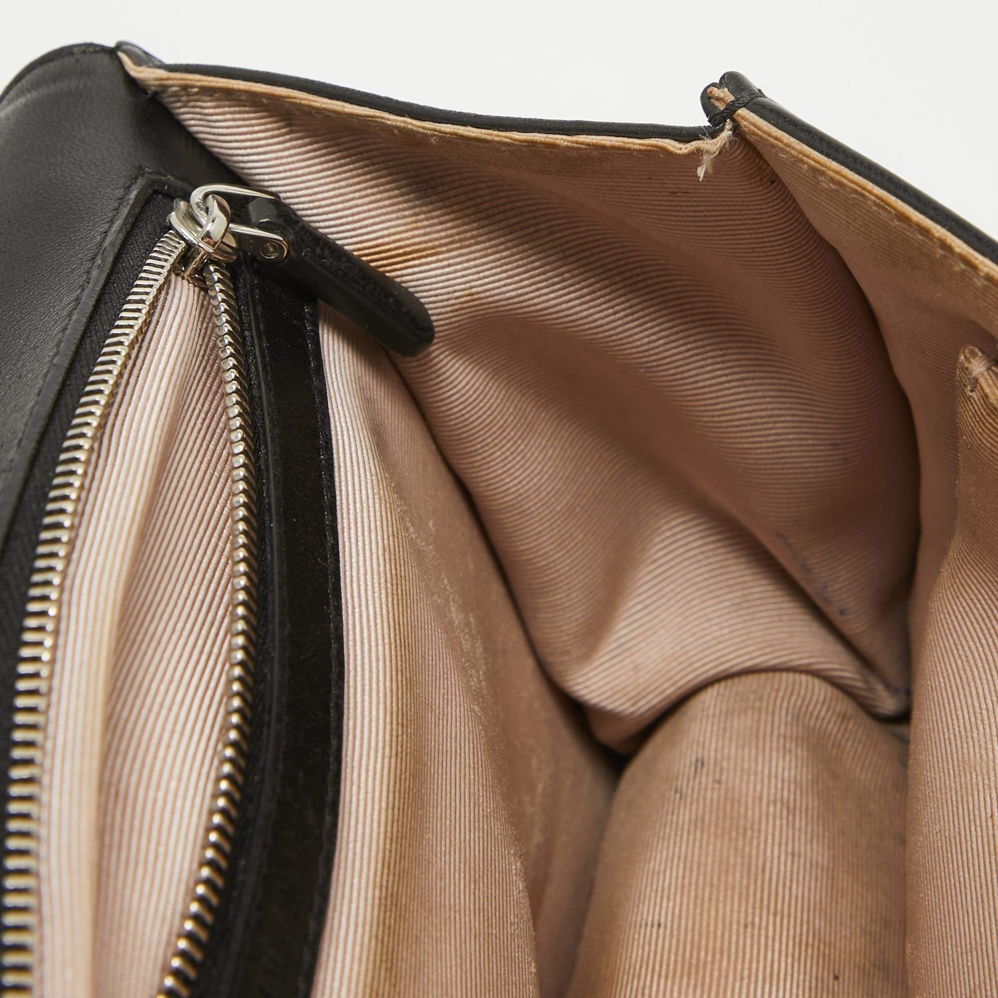 Dior Black Leather Medium Diorama Shoulder Bag 5