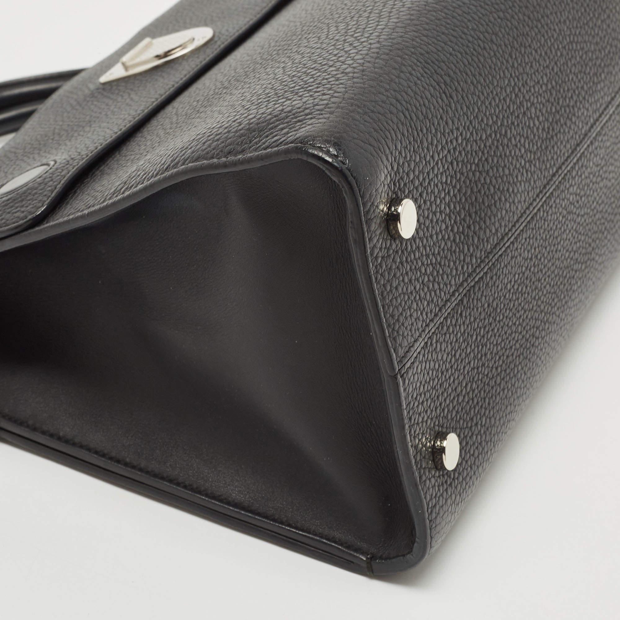 Dior Black Leather Medium Diorever Bag 7