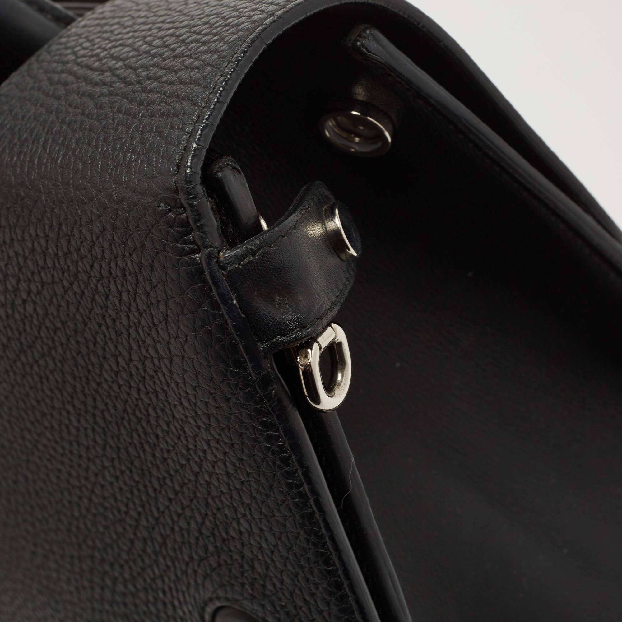 Dior Black Leather Medium Diorever Bag 4