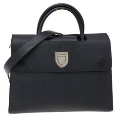 Dior Black Leather Medium Diorever Bag
