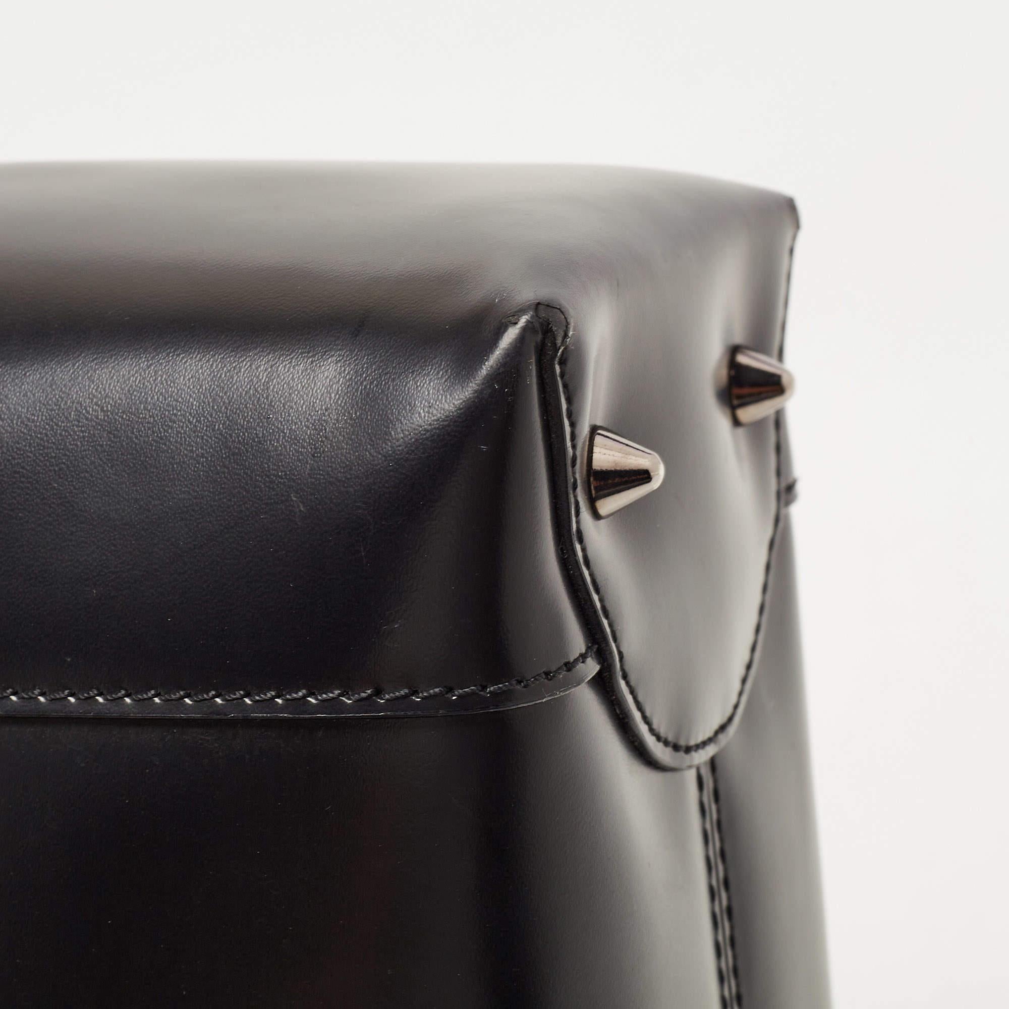 Dior Black Leather Medium Malice Pearl Tote 11