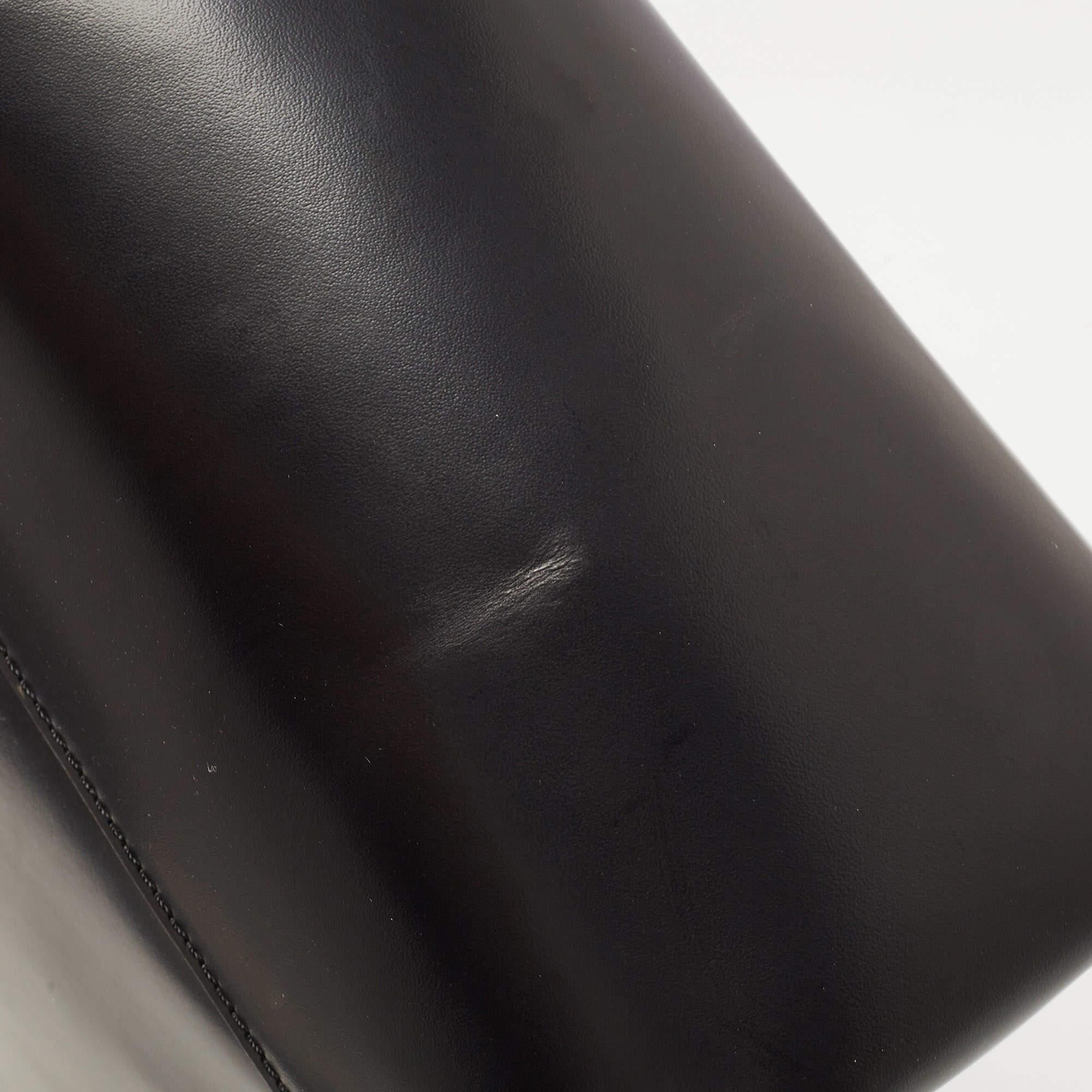 Dior Black Leather Medium Malice Pearl Tote 2