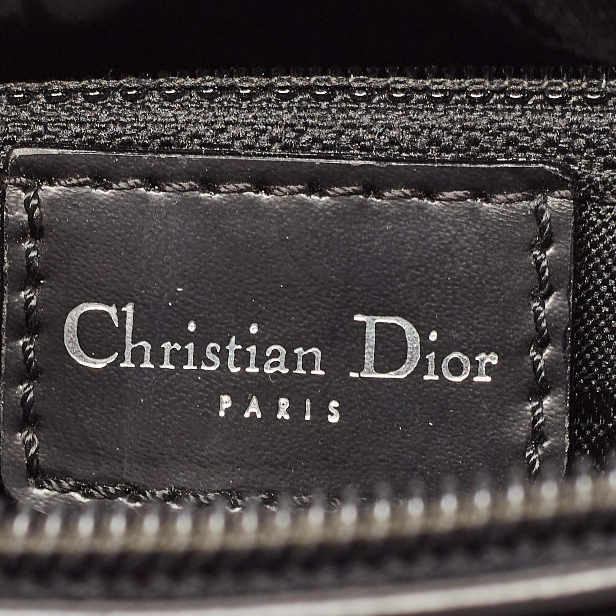 Dior Medium Malice Perlen-Tasche aus schwarzem Leder 5
