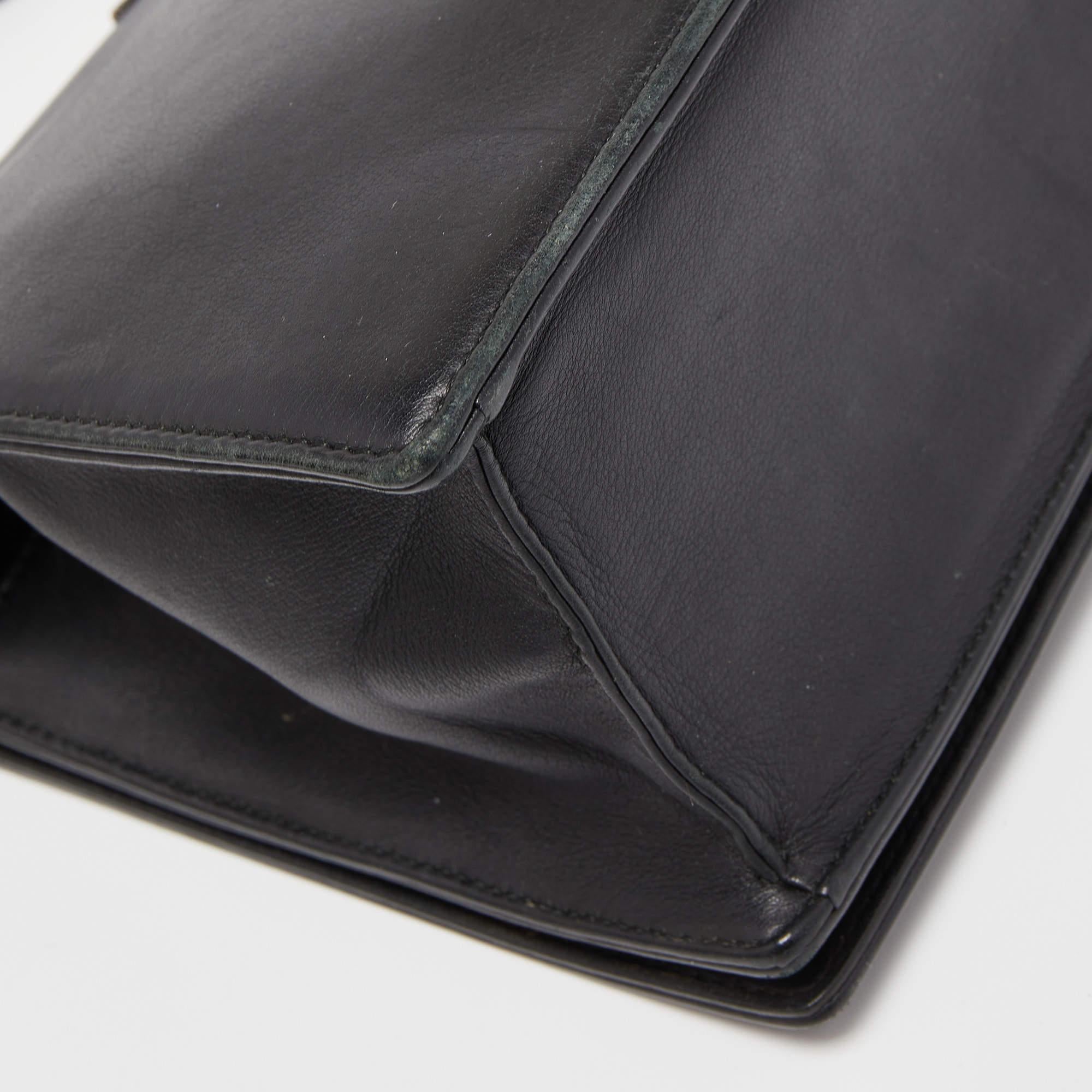 Dior Black Leather Medium Patch Diorama Shoulder Bag 7