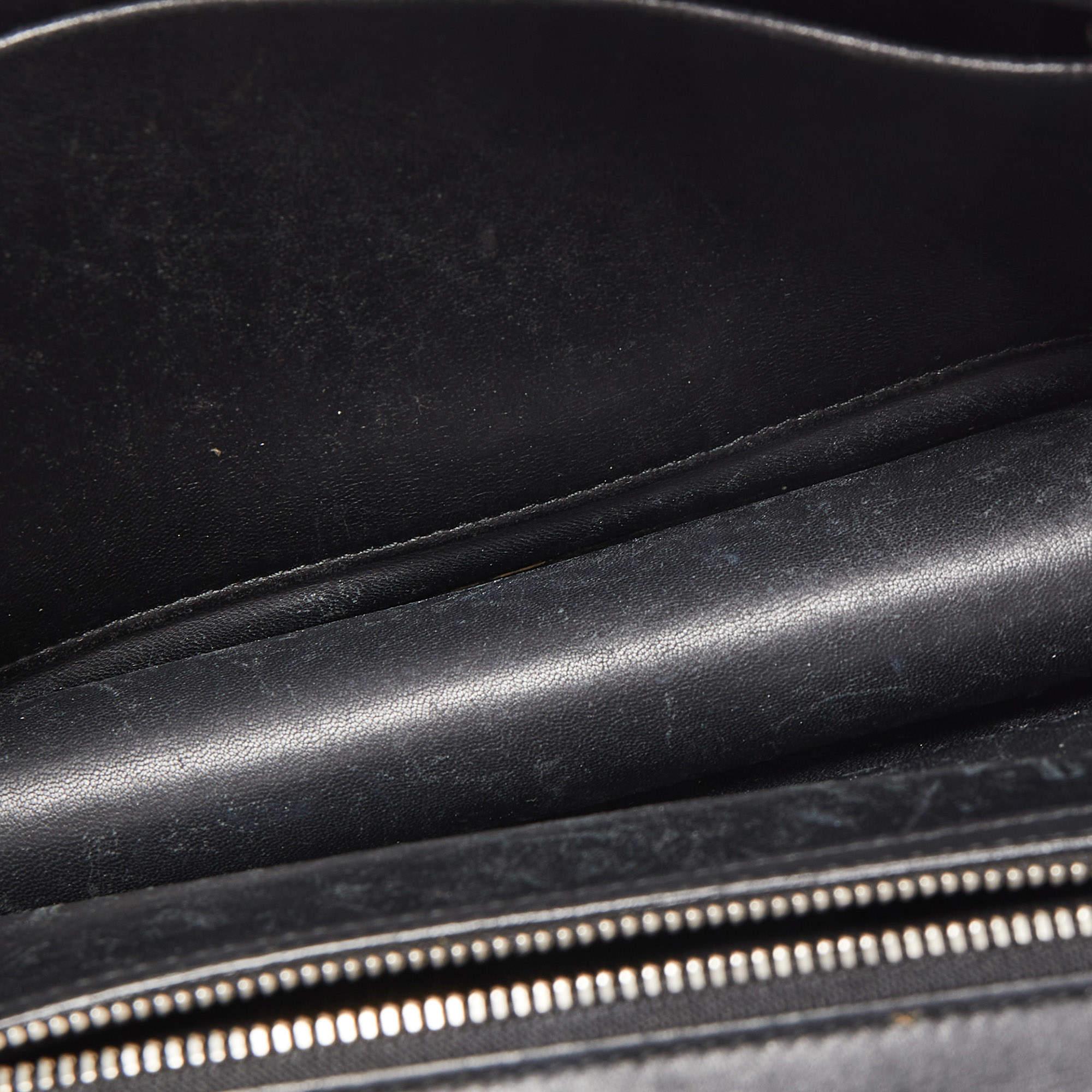 Dior Black Leather Medium Patch Diorama Shoulder Bag 9