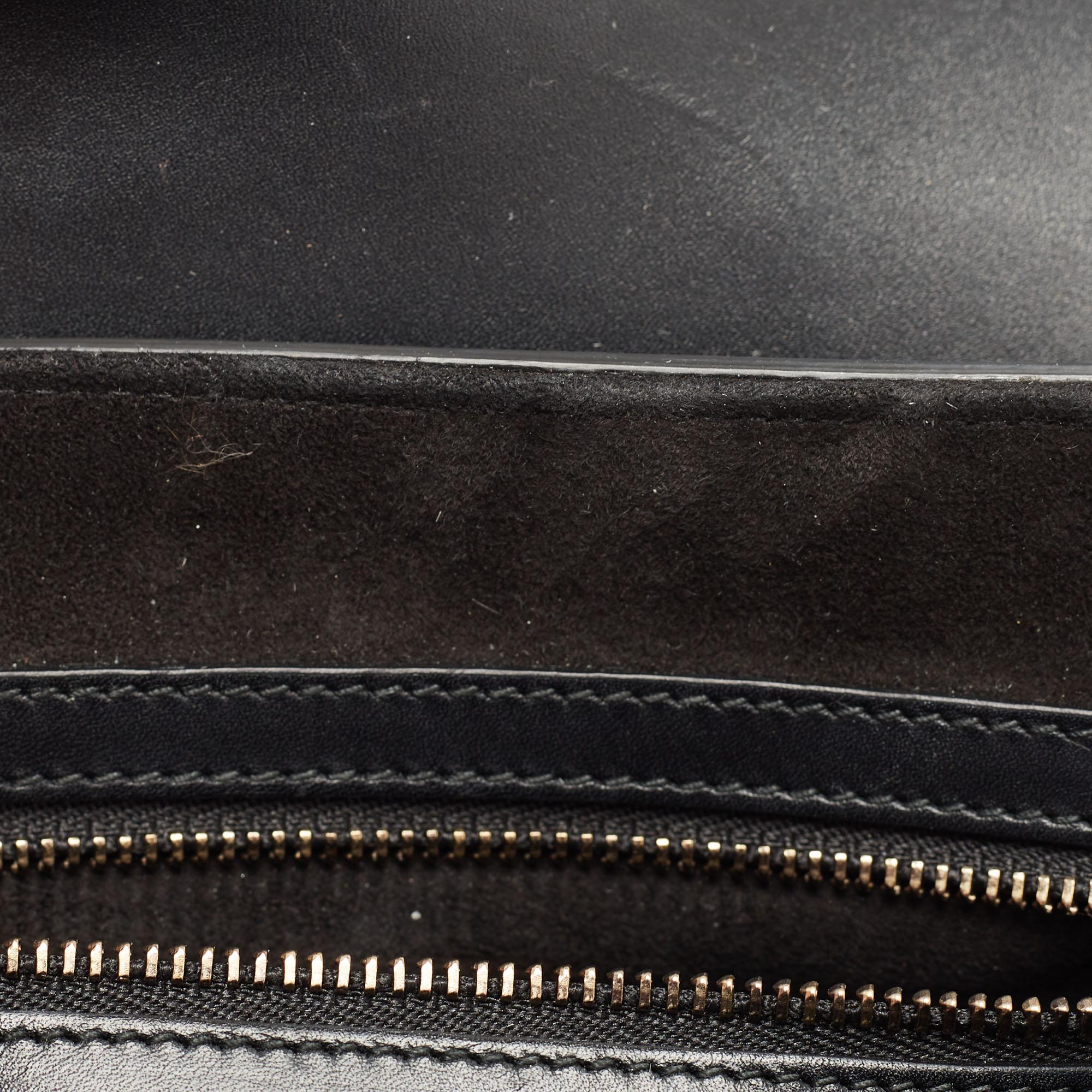 Dior Black Leather Medium Saddle Bag 6