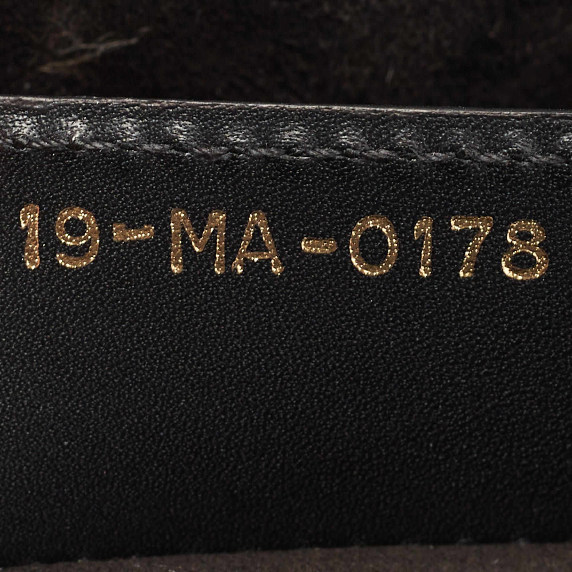 Dior Black Leather Medium Saddle Bag 8