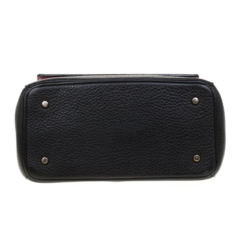 Dior Black Leather Mini Be Dior Top Handle Bag 6