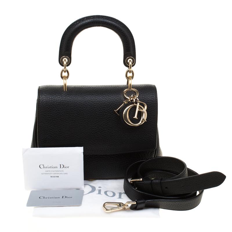 Dior Black Leather Mini Be Dior Top Handle Bag 7