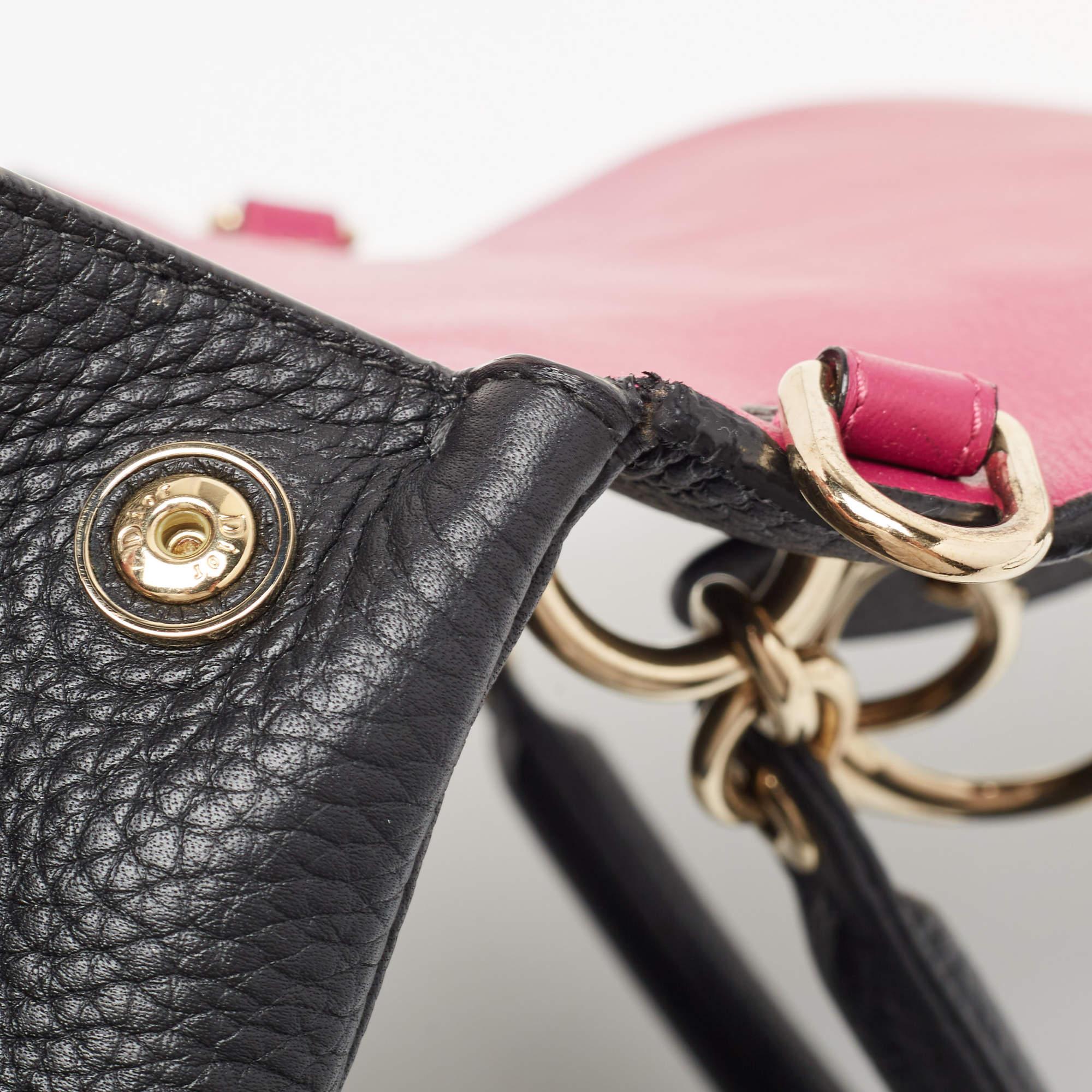 Dior Black Leather Mini Be Dior Top Handle Bag 7