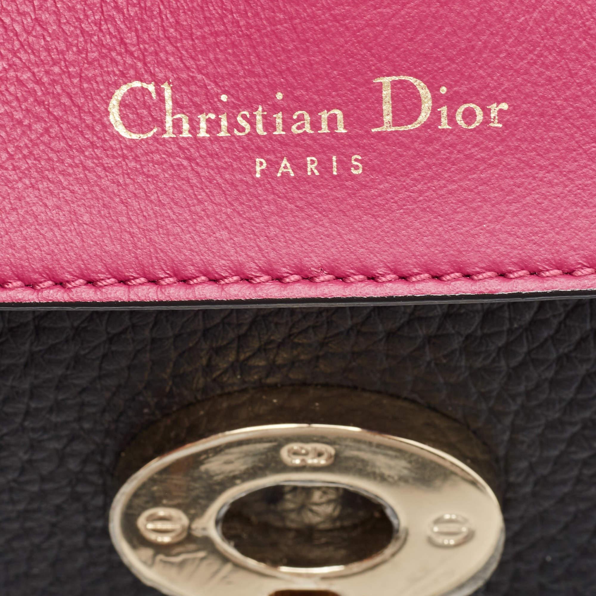 Dior Black Leather Mini Be Dior Top Handle Bag 10