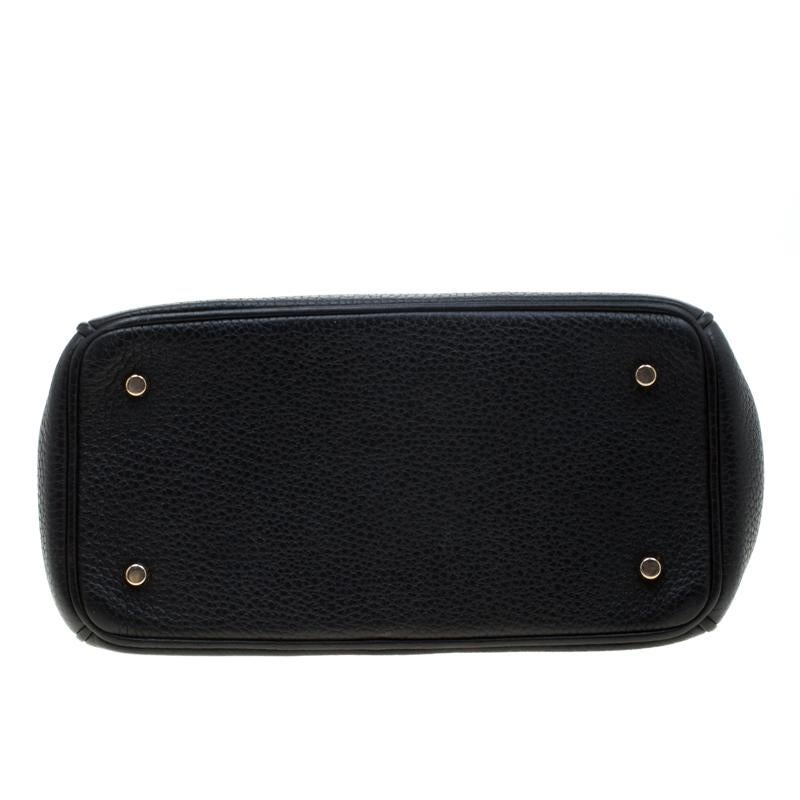 Dior Black Leather Mini Be Dior Top Handle Bag 1