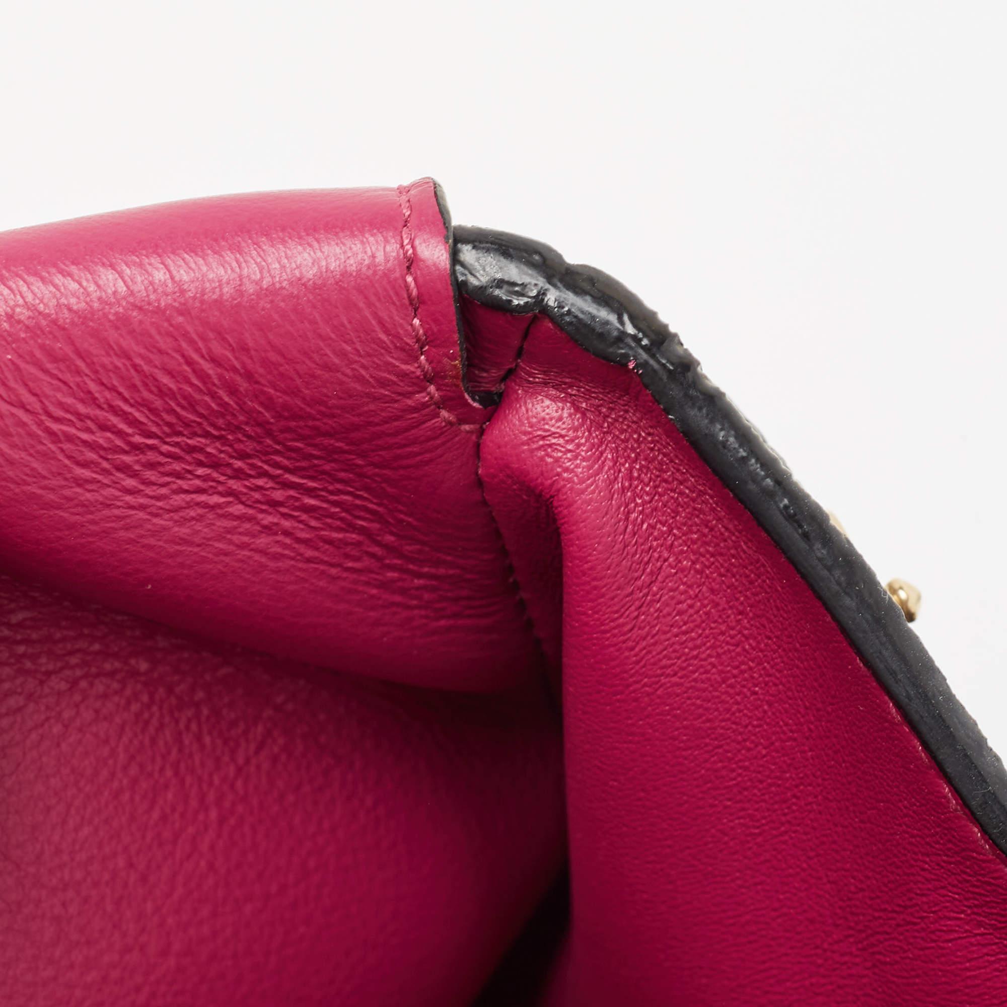 Dior Black Leather Mini Be Dior Top Handle Bag 1