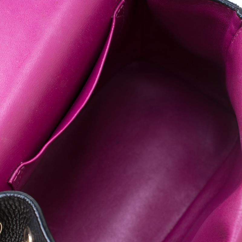 Dior Black Leather Mini Be Dior Top Handle Bag 3