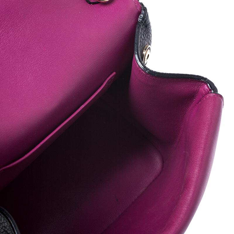 Dior Black Leather Mini Be Dior Top Handle Bag 3