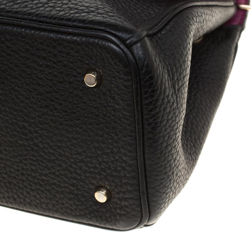 Dior Black Leather Mini Be Dior Top Handle Bag 4