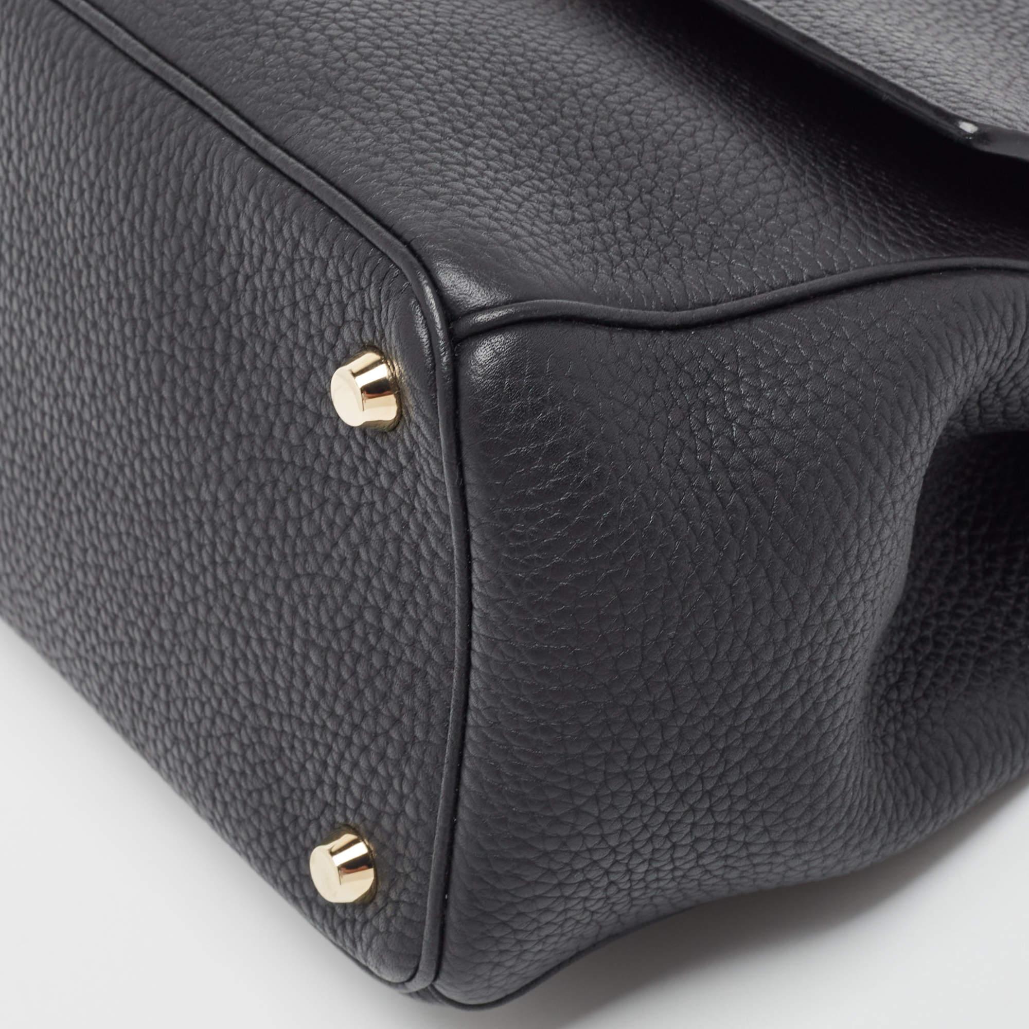 Dior Black Leather Mini Be Dior Top Handle Bag 4