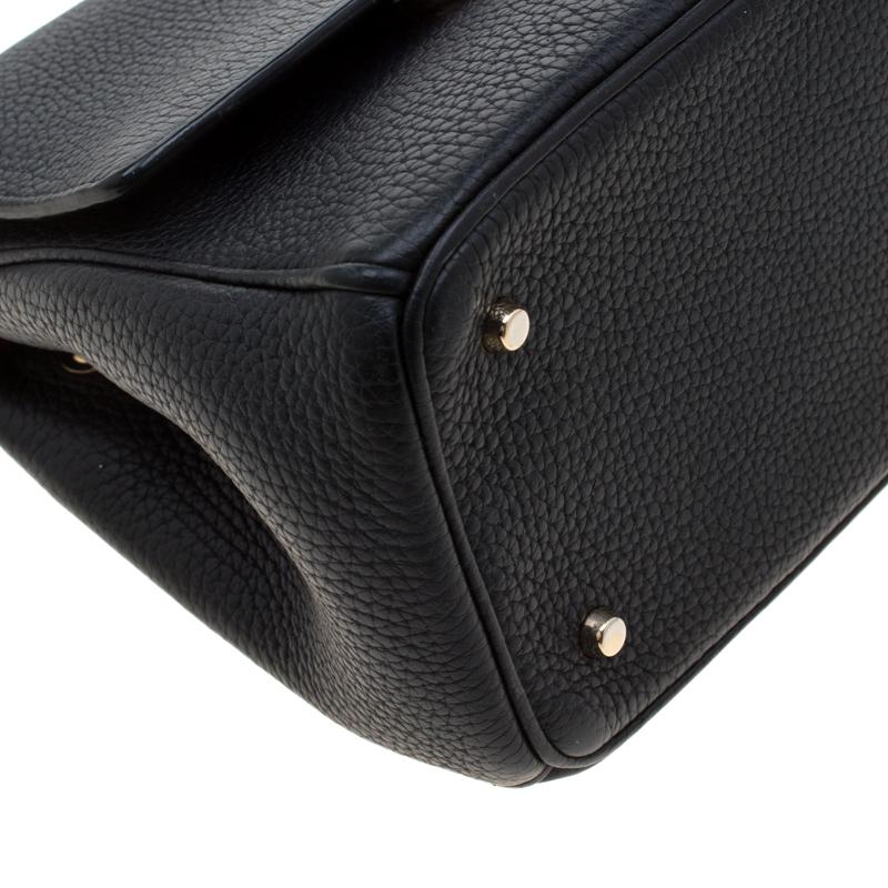 Dior Black Leather Mini Be Dior Top Handle Bag 5