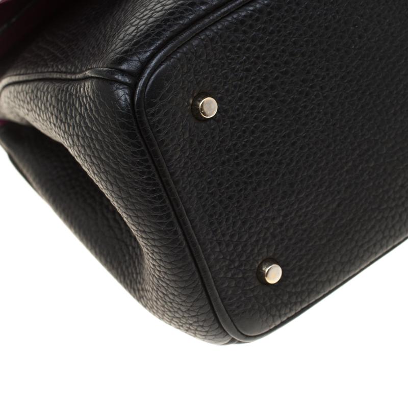 Dior Black Leather Mini Be Dior Top Handle Bag 5