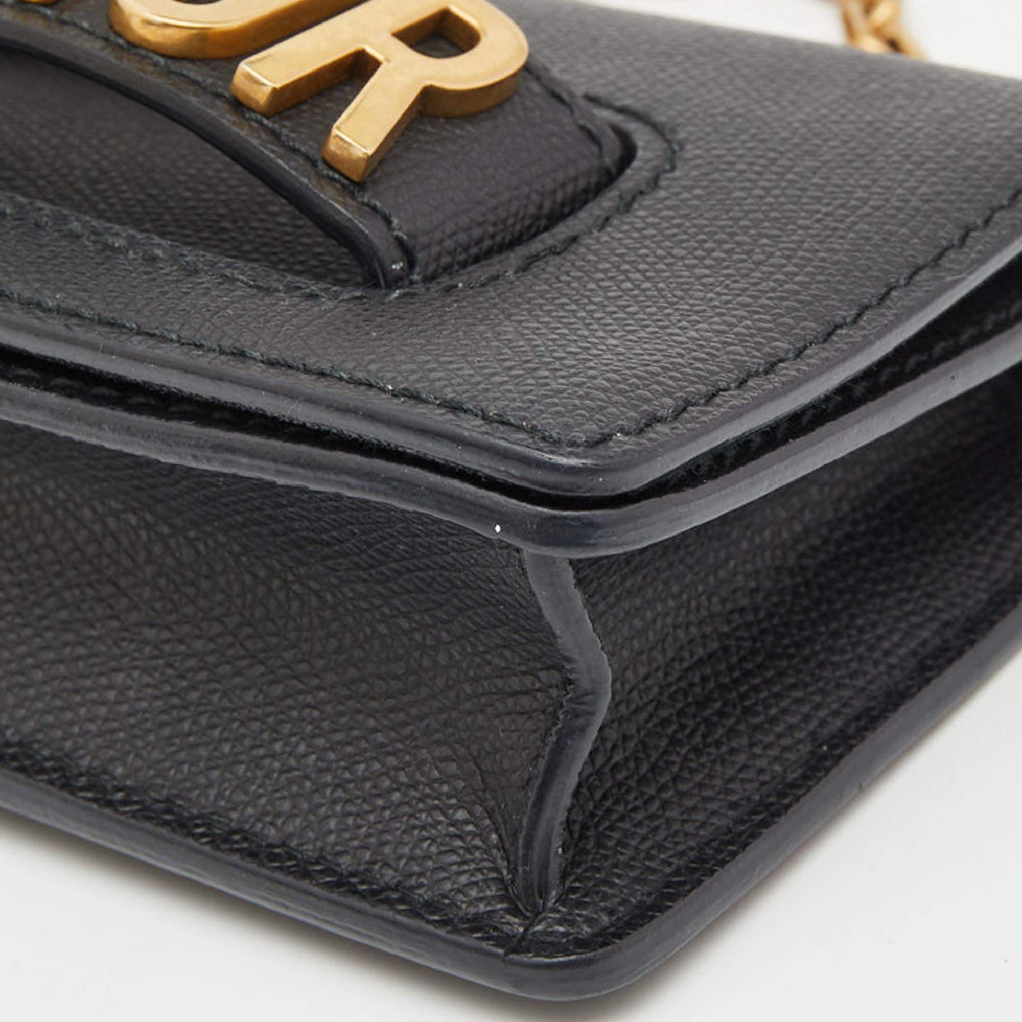 Dior Black Leather Mini J'Adior Shoulder Bag 8