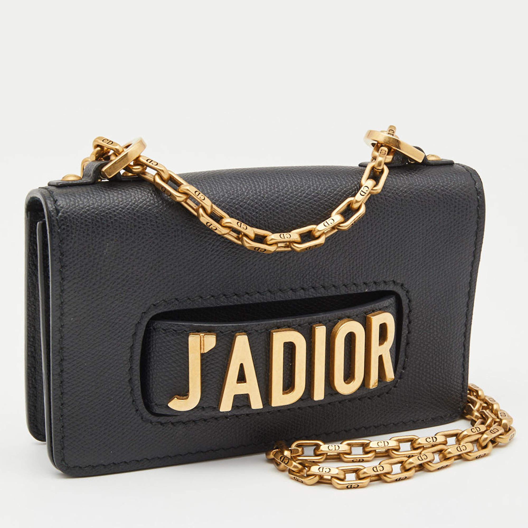 Dior Black Leather Mini J'Adior Shoulder Bag 1