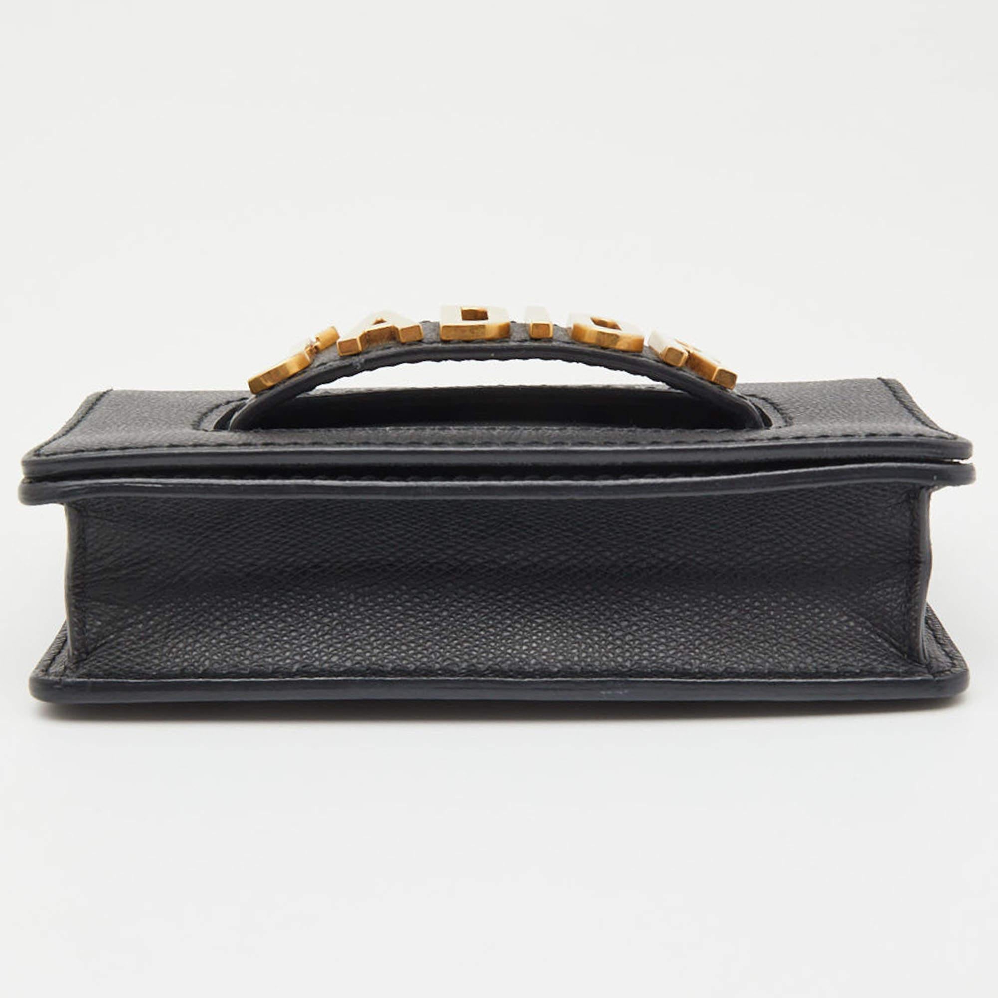 Dior Black Leather Mini J'Adior Shoulder Bag 2