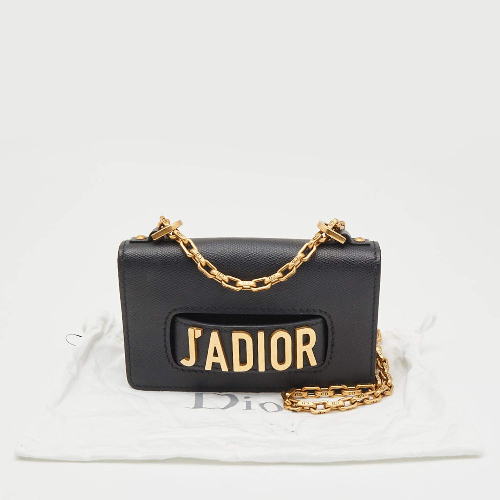 Dior Black Leather Mini J'Adior Shoulder Bag 6