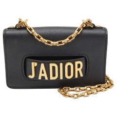 Dior Black Leather Mini J'Adior Shoulder Bag
