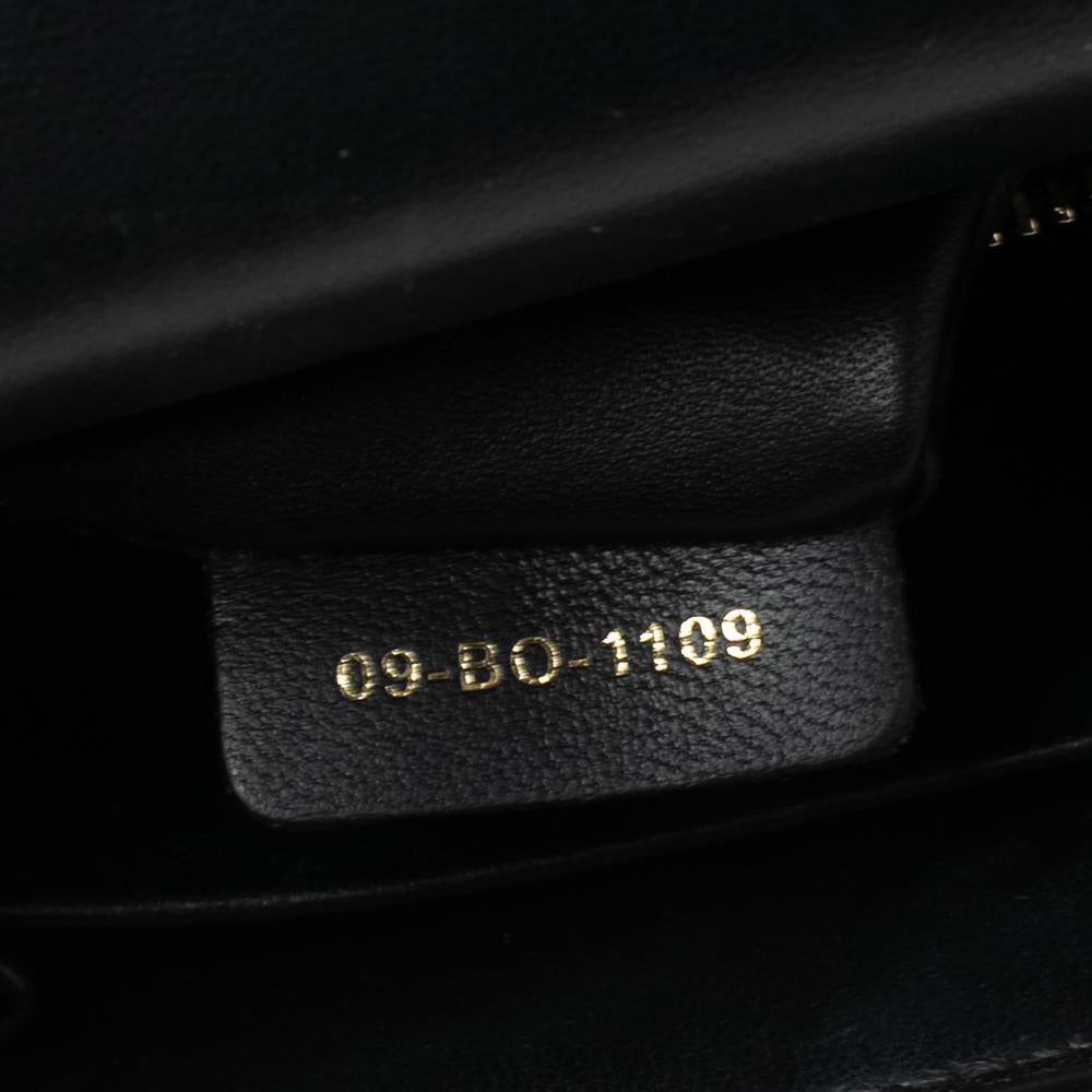Dior Black Leather Montaigne 30 Flap Shoulder Bag 3