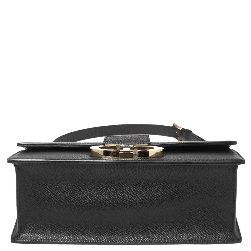 Dior Black Leather Montaigne 30 Flap Shoulder Bag 6