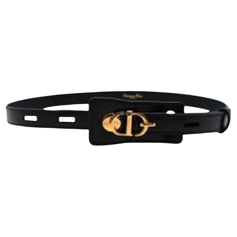 Dior Black Leather Montaigne Belt - Size 70 For Sale at 1stDibs  dior belt  black, dior black belt, louis vuitton autograph belt