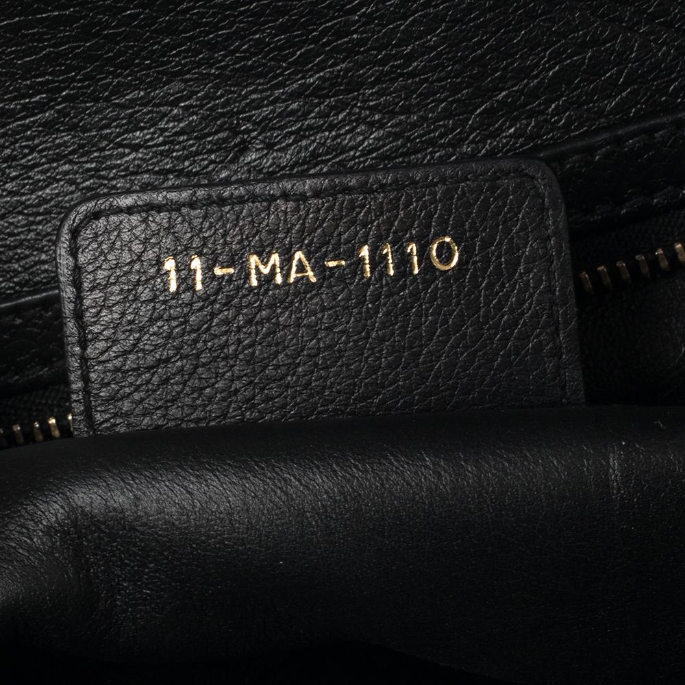 Borsa Dior New Lock Top Handle in pelle nera 6