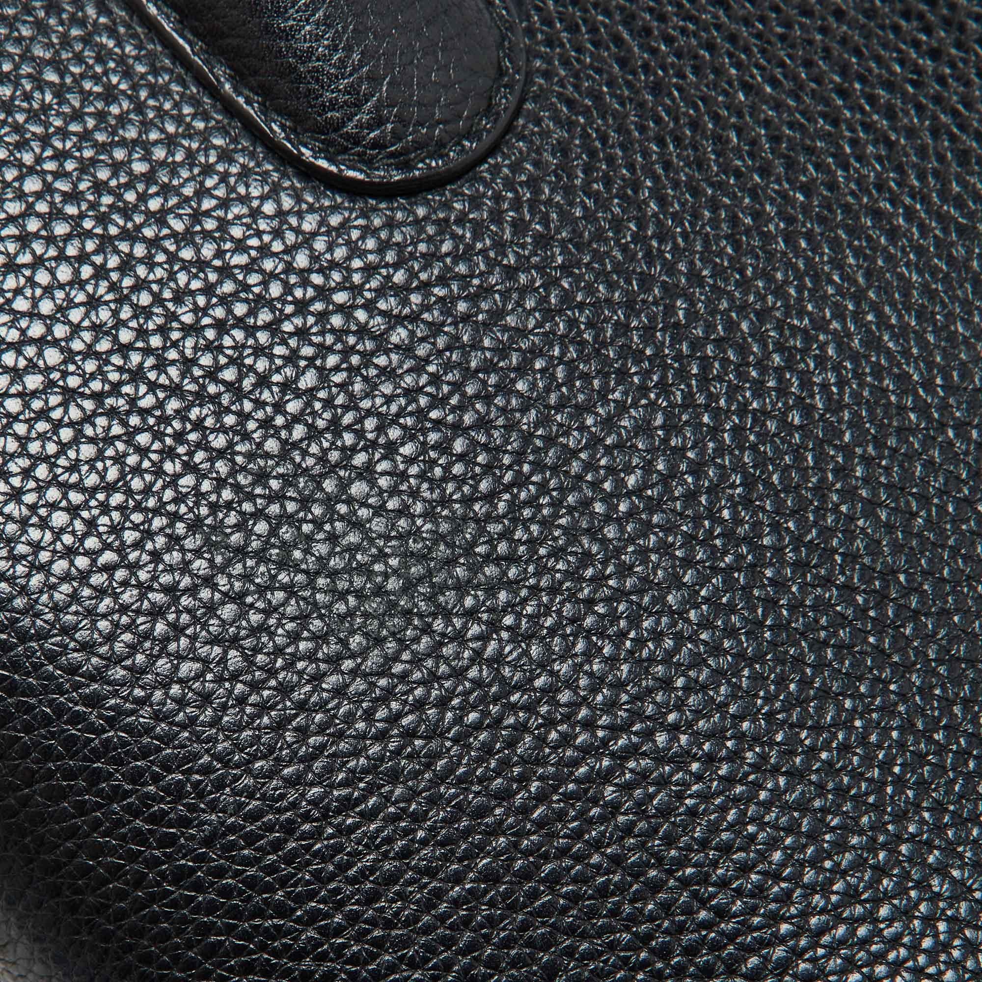Dior Black Leather Open Bar Tote 2