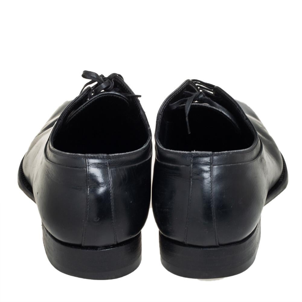 Men's Dior Black Leather Oxfords Size 41