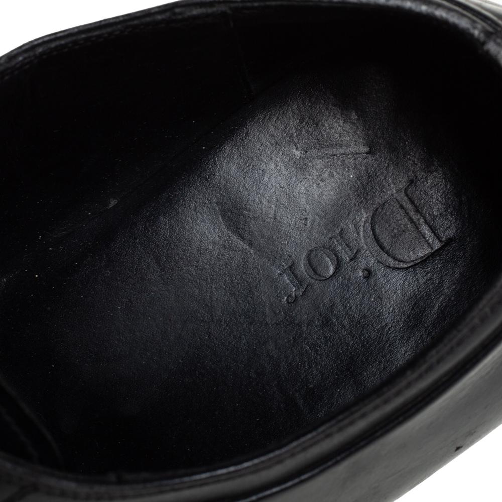 Dior Black Leather Oxfords Size 41 1