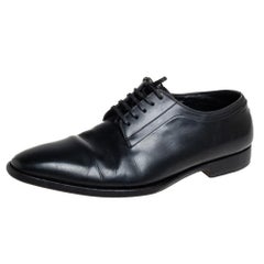 Dior Black Leather Oxfords Size 41